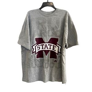 Men's Adidas Mississippi State University Bulldogs Short sleeve Tee. Size 2X